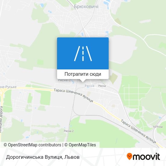 Карта Дорогичинська Вулиця