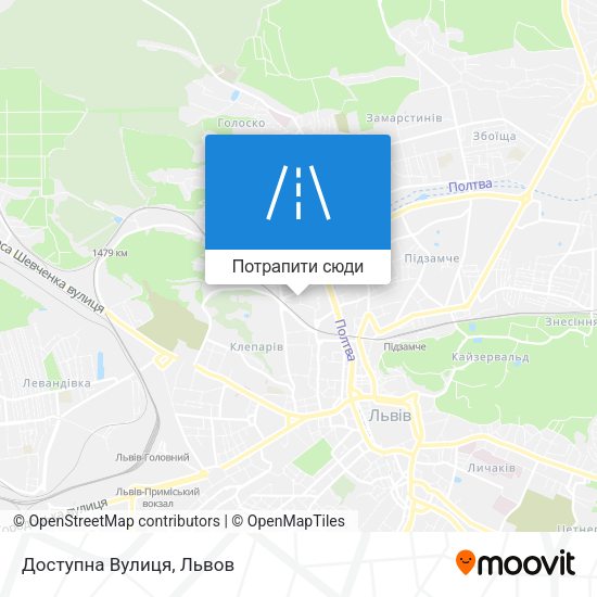 Карта Доступна Вулиця