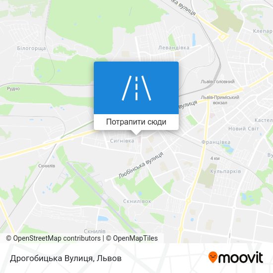 Карта Дрогобицька Вулиця