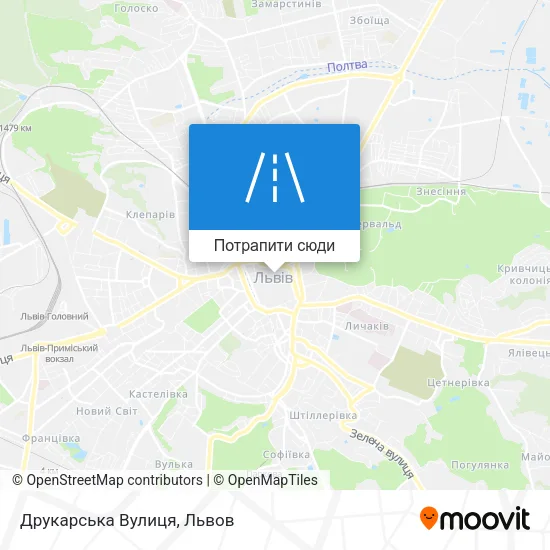 Карта Друкарська Вулиця