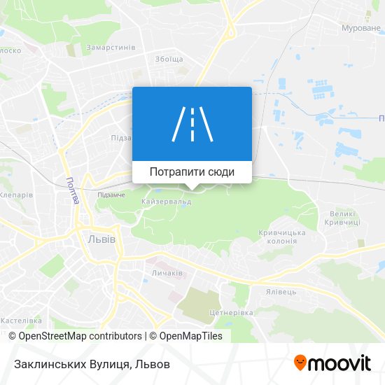 Карта Заклинських Вулиця