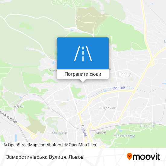 Карта Замарстинівська Вулиця
