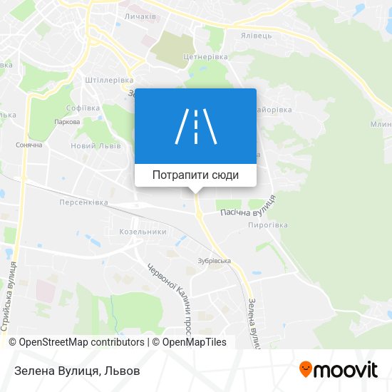 Карта Зелена Вулиця
