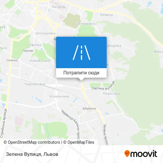 Карта Зелена Вулиця