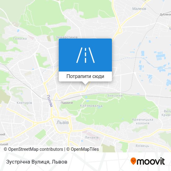 Карта Зустрічна Вулиця
