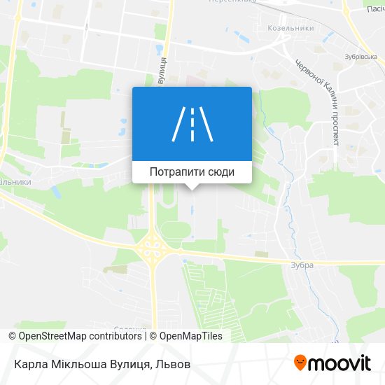 Карта Карла Мікльоша Вулиця