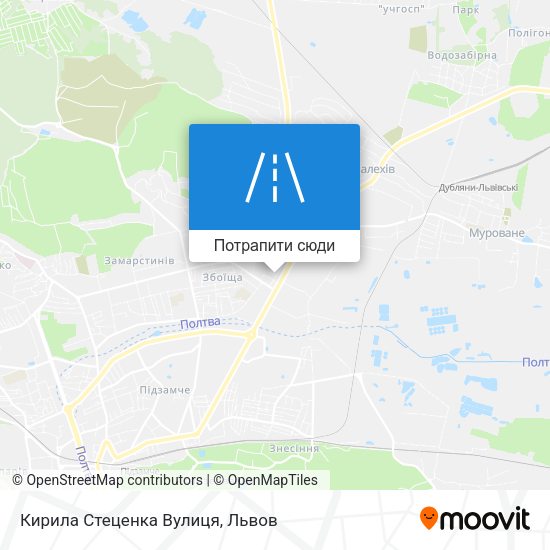 Карта Кирила Стеценка Вулиця