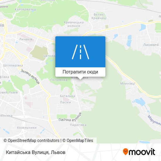 Карта Китайська Вулиця