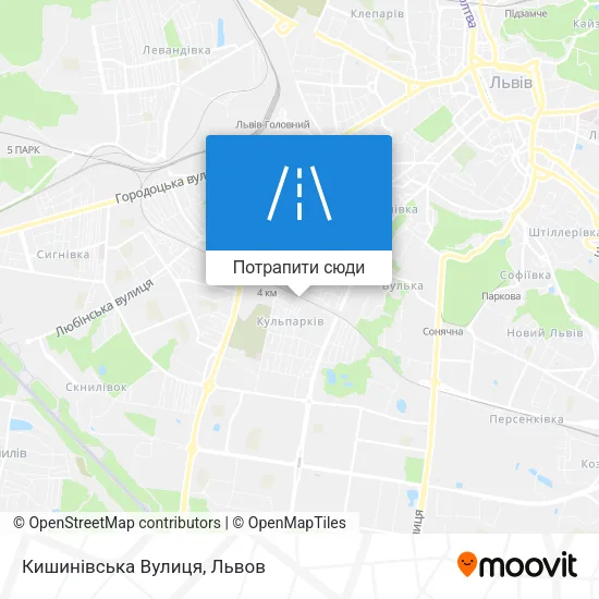 Карта Кишинівська Вулиця