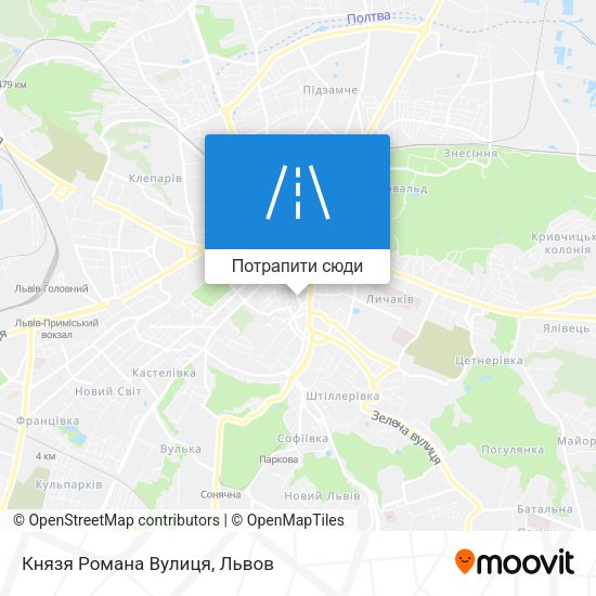 Карта Князя Романа Вулиця