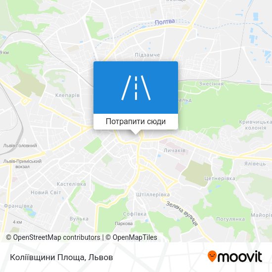 Карта Коліївщини Площа