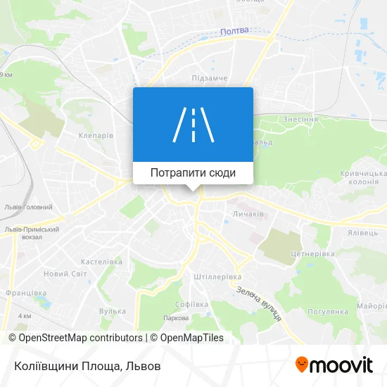 Карта Коліївщини Площа
