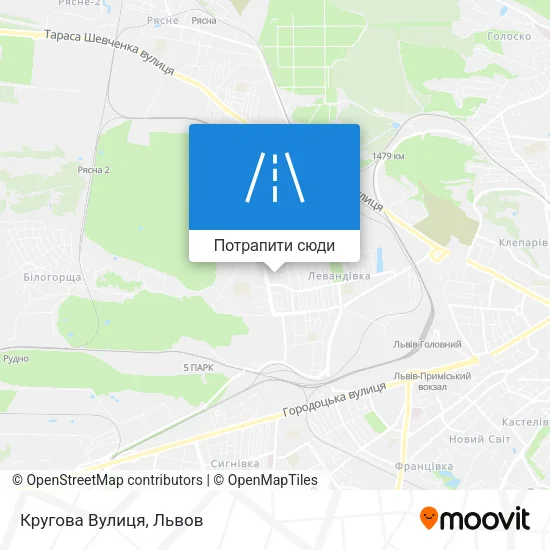 Карта Кругова Вулиця