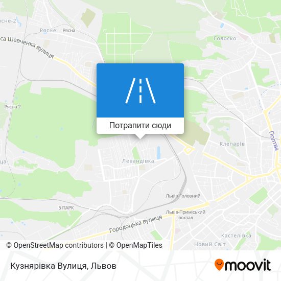 Карта Кузнярівка Вулиця