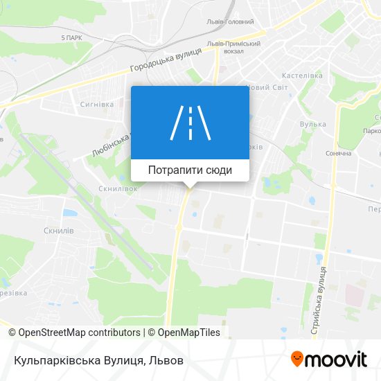 Карта Кульпарківська Вулиця