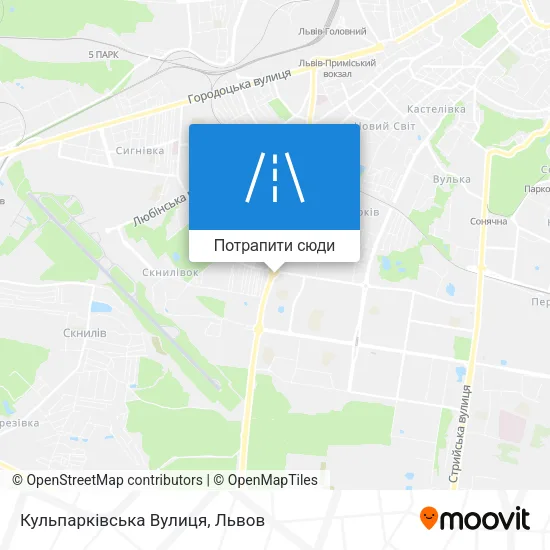 Карта Кульпарківська Вулиця