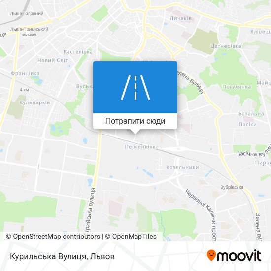 Карта Курильська Вулиця