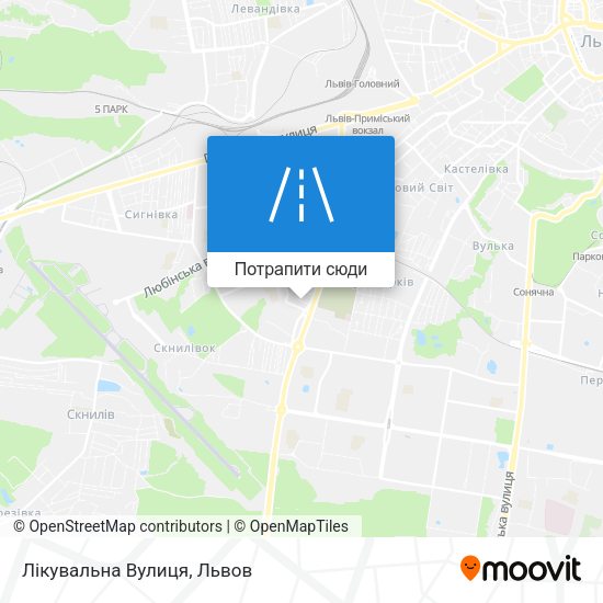 Карта Лікувальна Вулиця