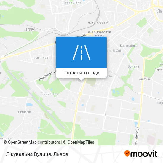 Карта Лікувальна Вулиця