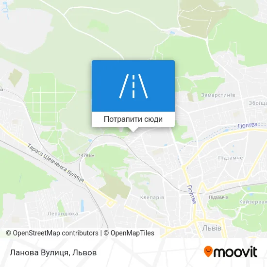 Карта Ланова Вулиця