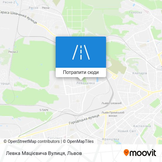 Карта Левка Мацієвича Вулиця