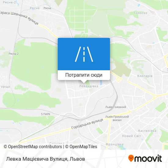 Карта Левка Мацієвича Вулиця