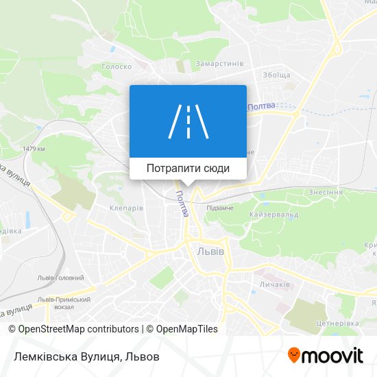 Карта Лемківська Вулиця