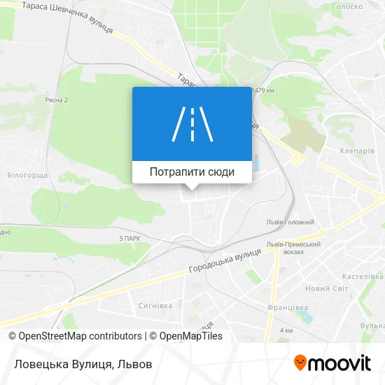 Карта Ловецька Вулиця