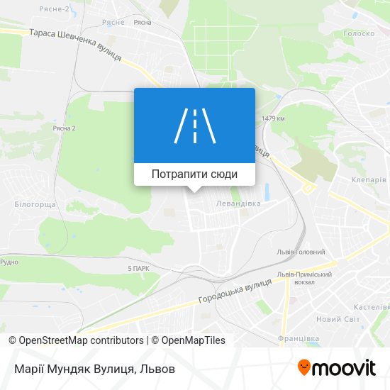Карта Марії Мундяк Вулиця