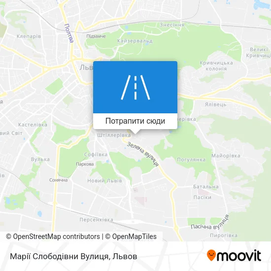 Карта Марії Слободівни Вулиця