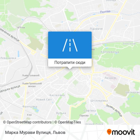 Карта Марка Мурави Вулиця