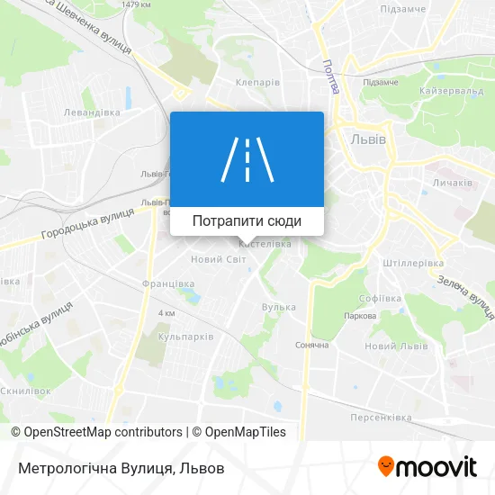 Карта Метрологічна Вулиця
