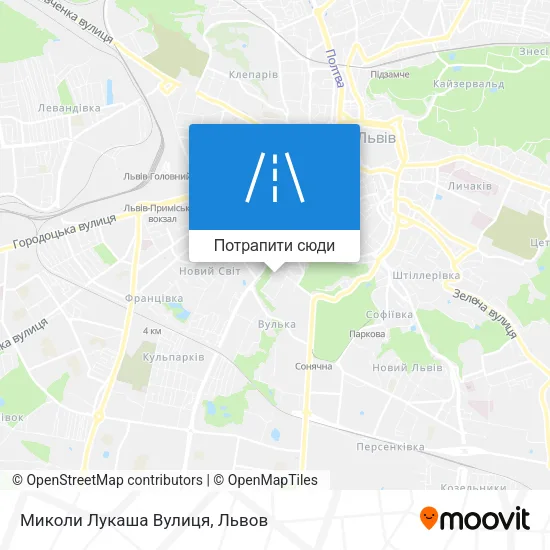 Карта Миколи Лукаша Вулиця