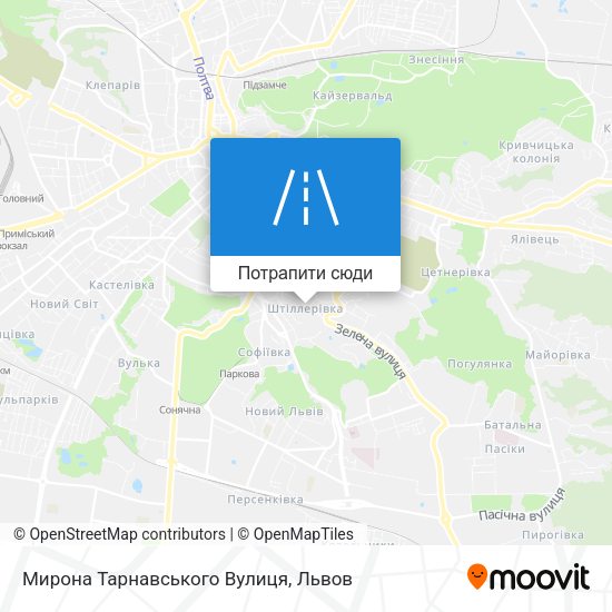 Карта Мирона Тарнавського Вулиця
