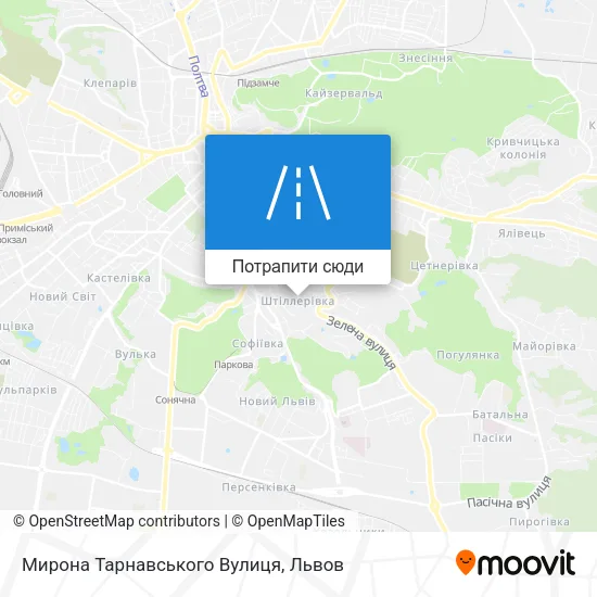 Карта Мирона Тарнавського Вулиця