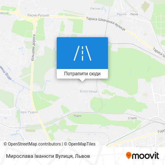 Карта Мирослава Іванюти Вулиця