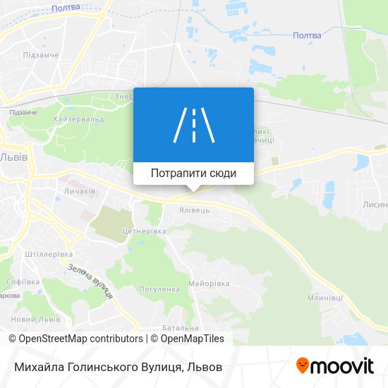 Карта Михайла Голинського Вулиця