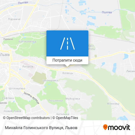 Карта Михайла Голинського Вулиця