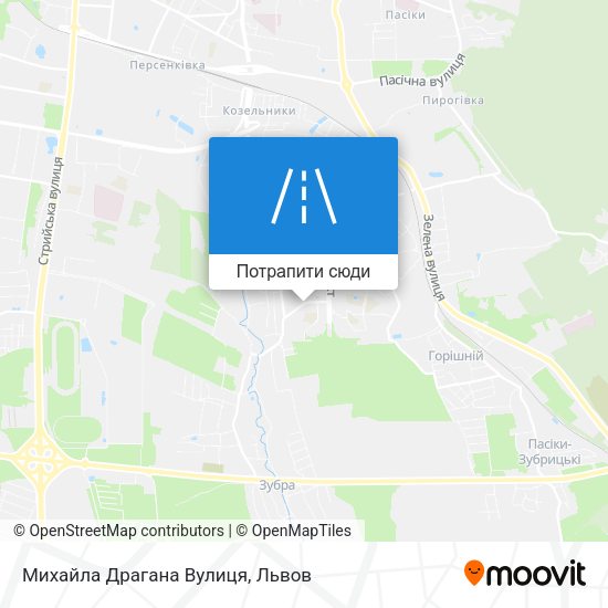 Карта Михайла Драгана Вулиця