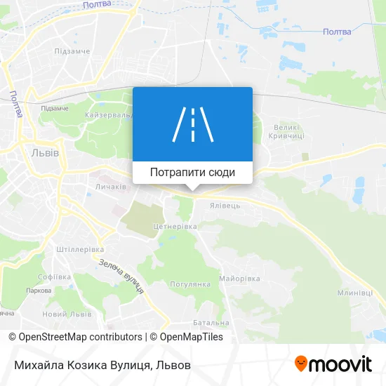Карта Михайла Козика Вулиця