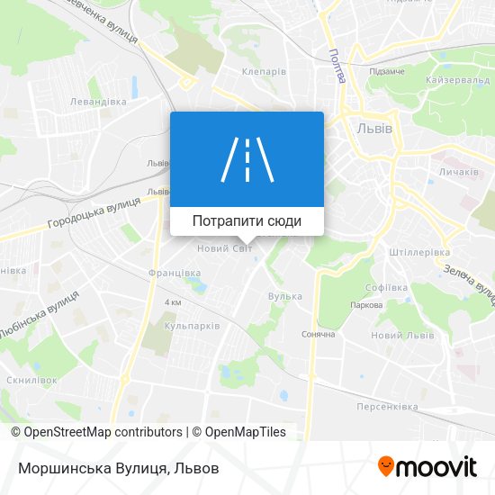 Карта Моршинська Вулиця