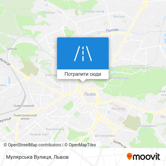 Карта Мулярська Вулиця