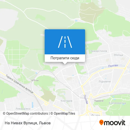 Карта На Нивах Вулиця