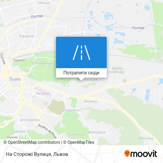 Карта На Сторожі Вулиця
