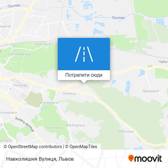 Карта Навколишня Вулиця