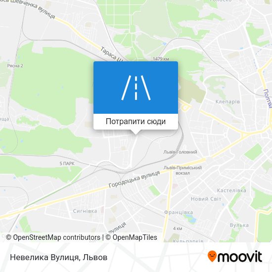 Карта Невелика Вулиця