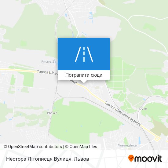 Карта Нестора Літописця Вулиця