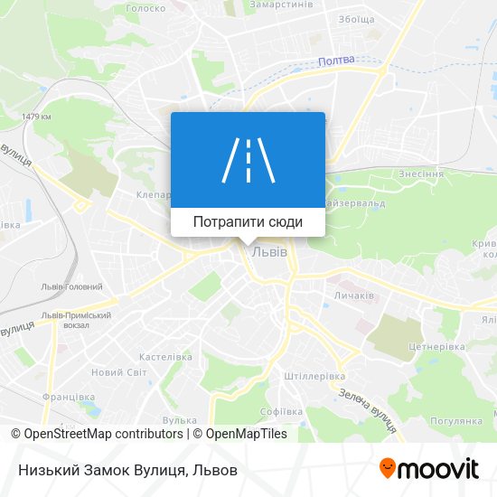 Карта Низький Замок Вулиця