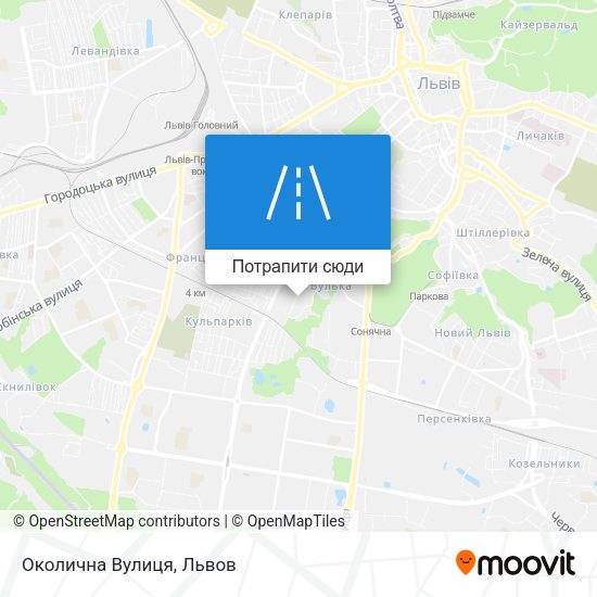 Карта Околична Вулиця