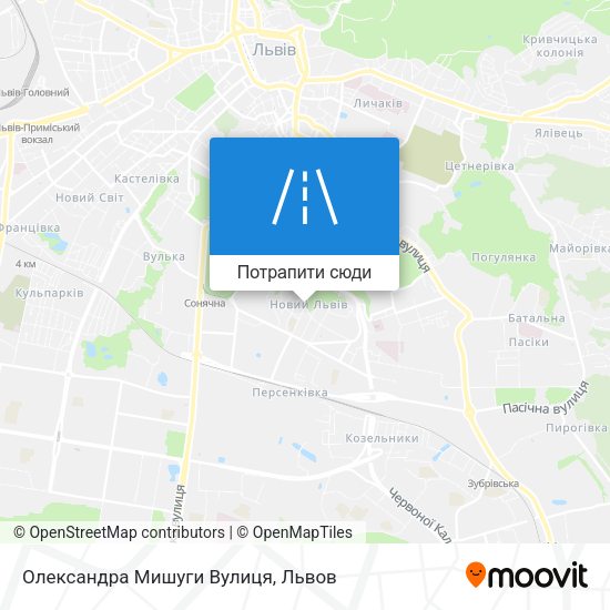 Карта Олександра Мишуги Вулиця